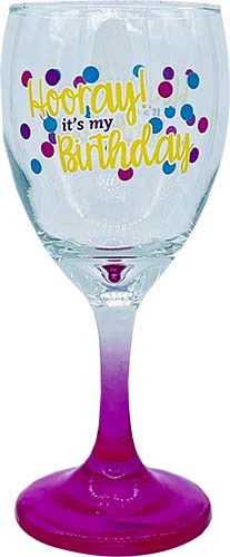 Wine Glass B-day 10z