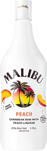 Malibu Caribbean Rum With Peach Liqueur