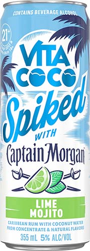 Capt Morgan Vita Coco Lime Mojito 4pk Can