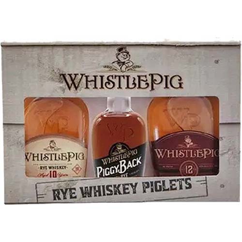 Whistlepig Nip Rye Whiskey Piglets (3) 50ml