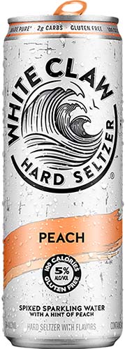 White Claw Seltzer Peach Seltzer