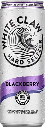 White Claw Blackberry Hard Seltzer Cans