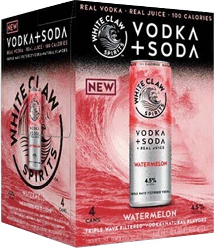 White Claw Vodka Soda Wtrmln 4pk Can