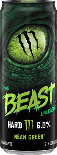 The Beast Unleashed Hard Seltzer Mean Green 16oz Can