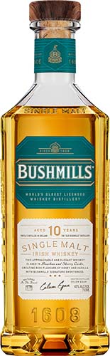 Bushmills 10 Year Old Single Malt Irish Whiskey