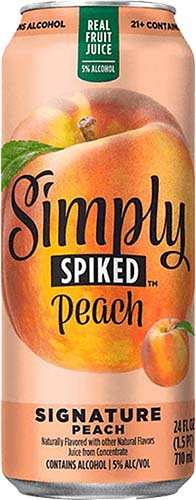 Simply Spkd Peach 24 Oz