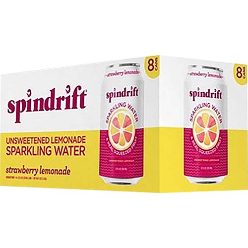 Spindrift Spiked Strawberry Lemonade Variety 8pk C 12oz