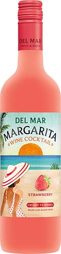 Del Mar Strawberry Margarita Wine Cocktail