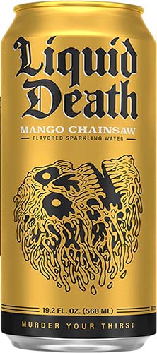 Liquid Death Water Mango Chainsaw