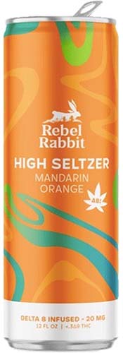 Rebel Rabbit 5mg High Seltzer Mandarin Orange 4pk Can