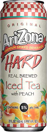 Arizona Hard Tea Peach 22 Oz Can