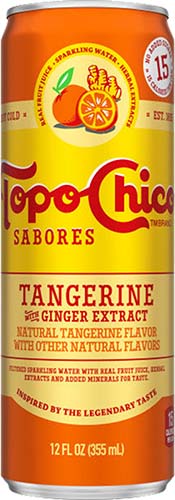 Topo Chico Tangerine W/ Ginger Sparkling Water