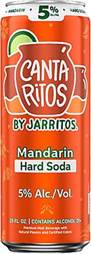 Cantaritos Mandarin Hard Soda 6pk Bottle