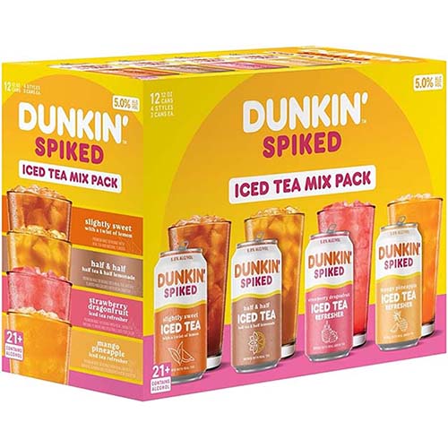 Dunkin Spiked Iced Tea Mix 12oz 12pk Cn