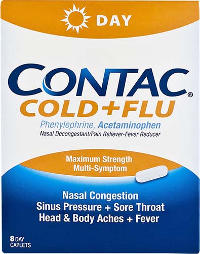Contac Cold + Flu 8 Caplets