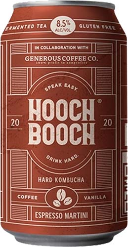 Hooch Booch Espresso Martini Hard Kombucha 4 Pk Cans