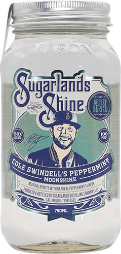 Sugarlands Shine Cole Swindells Peppermint Moonshine 750