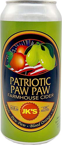 J.k. Scrumpys Patriotic Paw Paw Cider 4pk