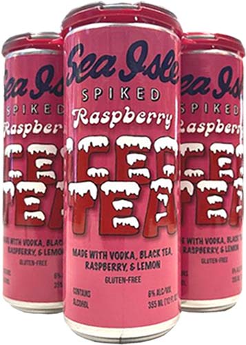 Sea Isle Vodka Spiked Iced Tea Raspberry 4pk Can