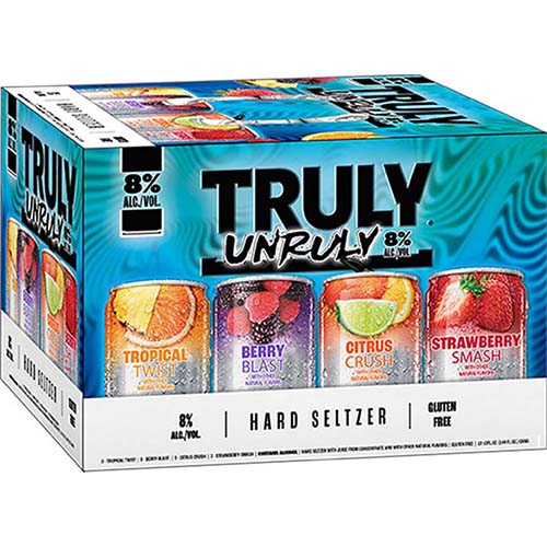 Just In:truly Unruly Hard Seltzer Variety Pack 12 Pack 12 Oz Cans