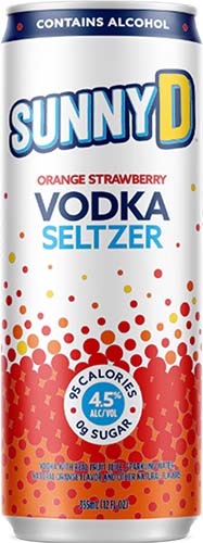Sunny D Strawberry Seltzer 12c