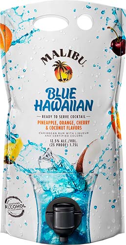Malibu  Blue Hawaiian Bag