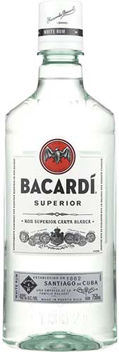 750mlbacardi Rum Superior White 80
