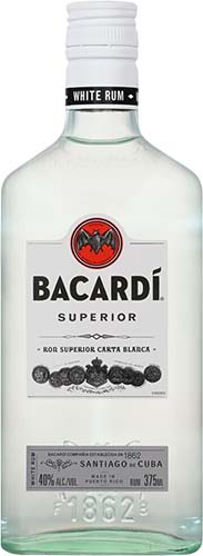 375mlbacardi Rum Superior White 80
