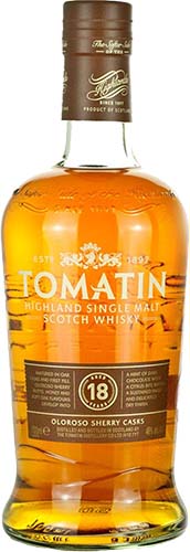 Tomatin 18 Year Old Single Malt Scotch Whiskey