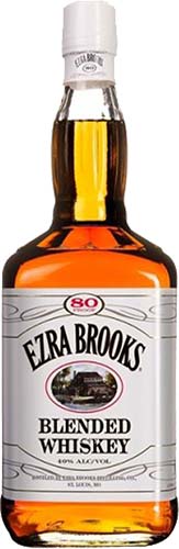 Ezra Brooks Bourbon Blend White Lbl 1.75l