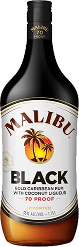 Malibu Rum Black 70 Pet 1.75l