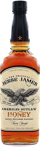 Jesse James 'americas Outlaw' Honey Flavored Whiskey