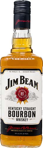 Jim Beam Bourbon Glass Bottle