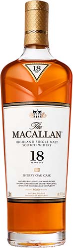 Macallan Scotch Sherry Oak 18yr