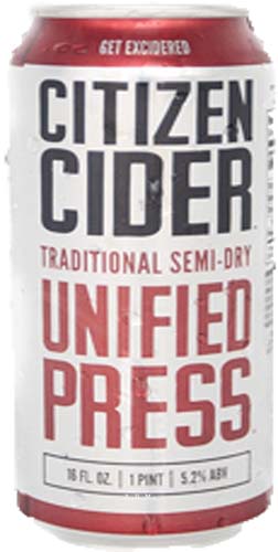 Citizen Cider Unified Press 4pk Can