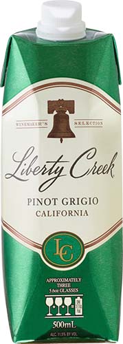 Liberty Creek Vineyards Pinot Grigio White Wine Tetra