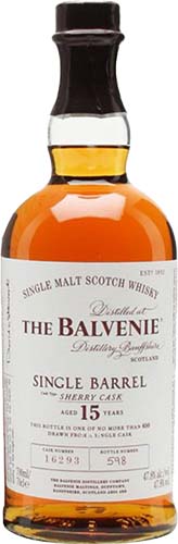 The Balvenie Single Barrel 15 Year Old Single Malt Scotch Whiskey