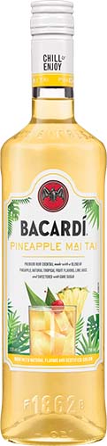 Bacardi Ready To Serve Pineapple Mai Tai Rum Cocktail