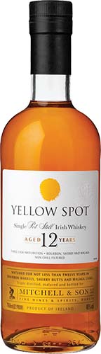 Yellow Spot 12 Year Old Irish Single Pot Still Whiskey