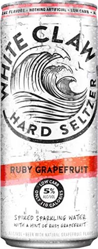 White Claw Hard Seltzer Ruby Grapefruit 6pk Can