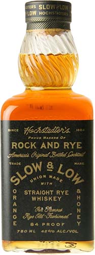 Hochstadter's Slow And Low 'rock & Rye' 6 Year Old Whiskey
