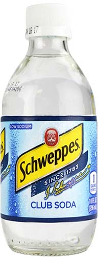 Schweppes Club Soda 10oz Btls