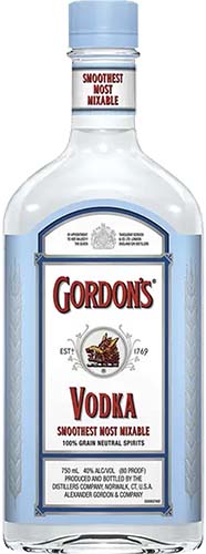 Gordons Vodka                  Vodka With Natural Fl