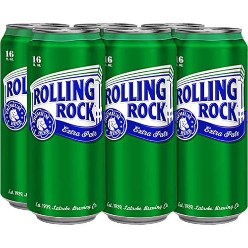 Rolling Rock Extra Pale Lager 16 Oz 6 Pk Can