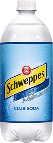Schweppes Club Soda  1 Liter