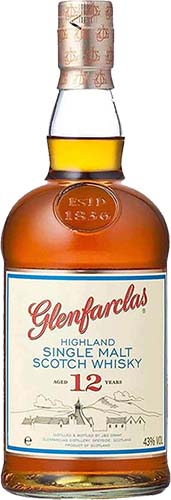 Glenfarclas 12 Year Old Speyside Single Malt Scotch Whiskey