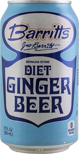 Barritts Sugar Free Ginger Beer 12 Oz 6pk