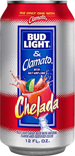 Bud Light & Clamato Chelada 12ozcan   *