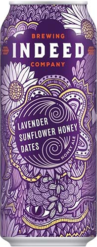 Indeed Brewing Lavender Sunflower Honey And Dates Ale 4 Pk Cans