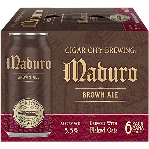 Cigar City Maduro Brown 6pk Cn